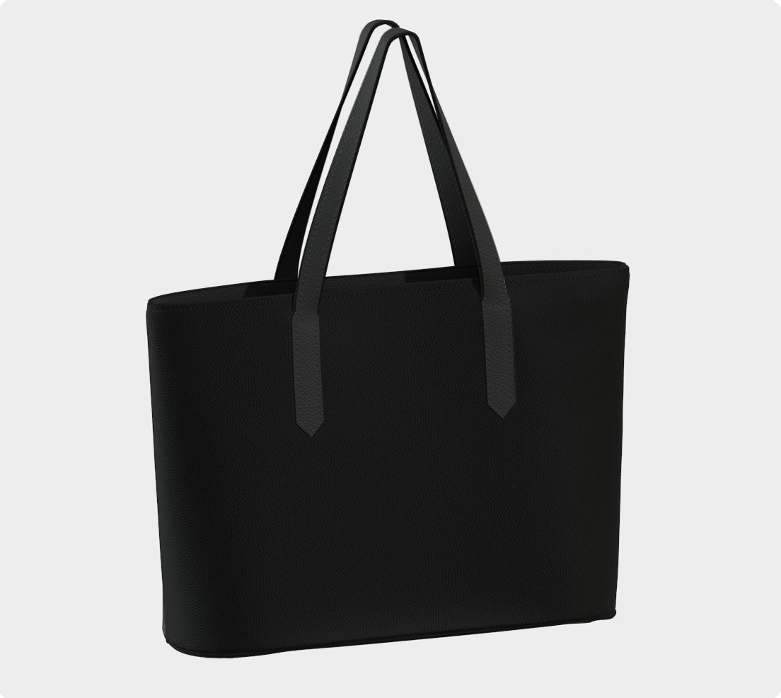 "Ellie" Photo Art Vegan Leather Tote
