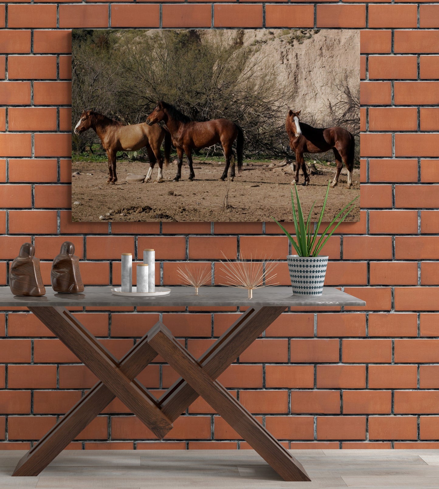 At the Mud Cliffs - Wild Horses