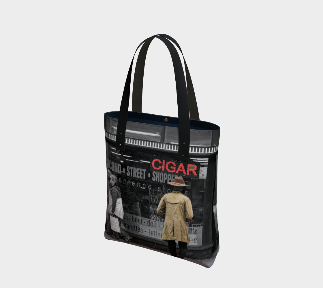 Cigar Man Canvas Tote