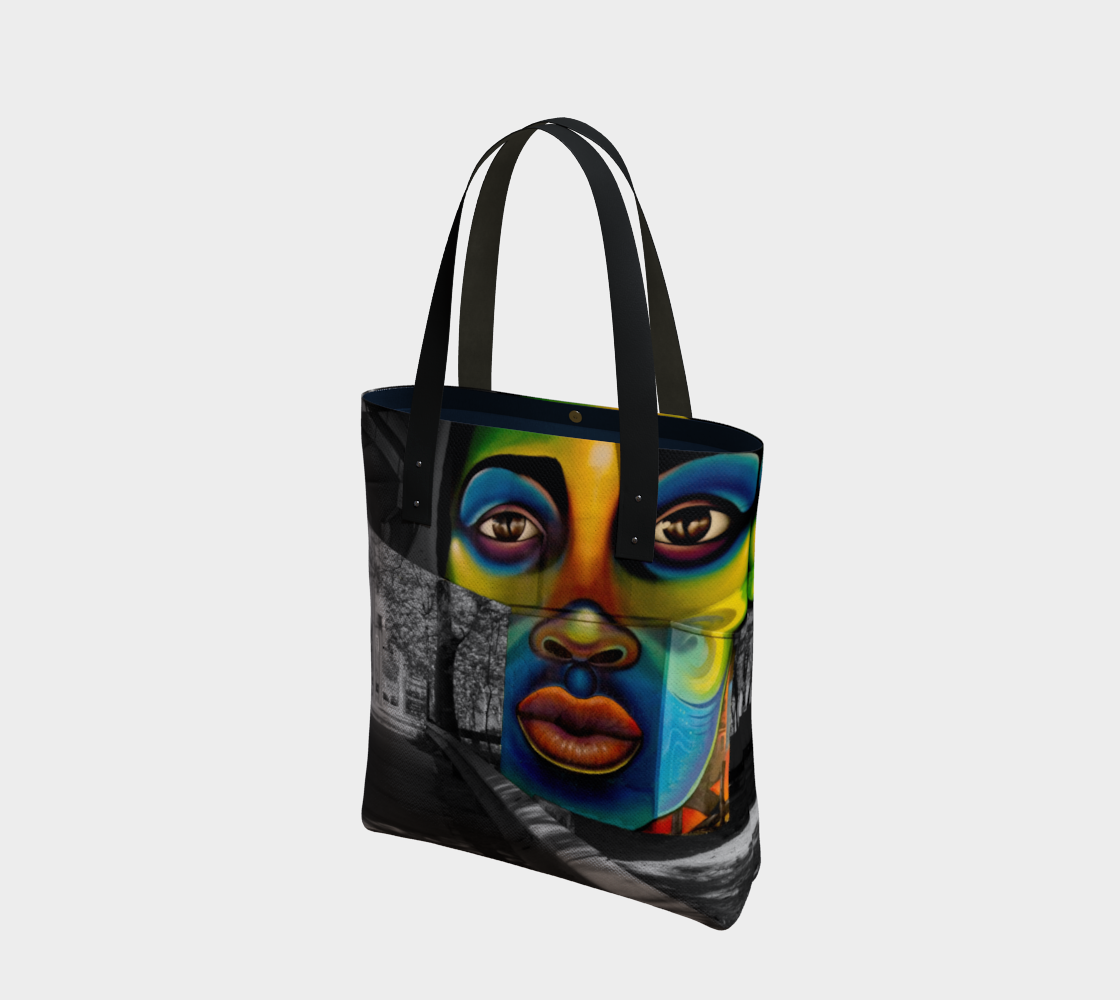Speak City Streets Canvas Tote