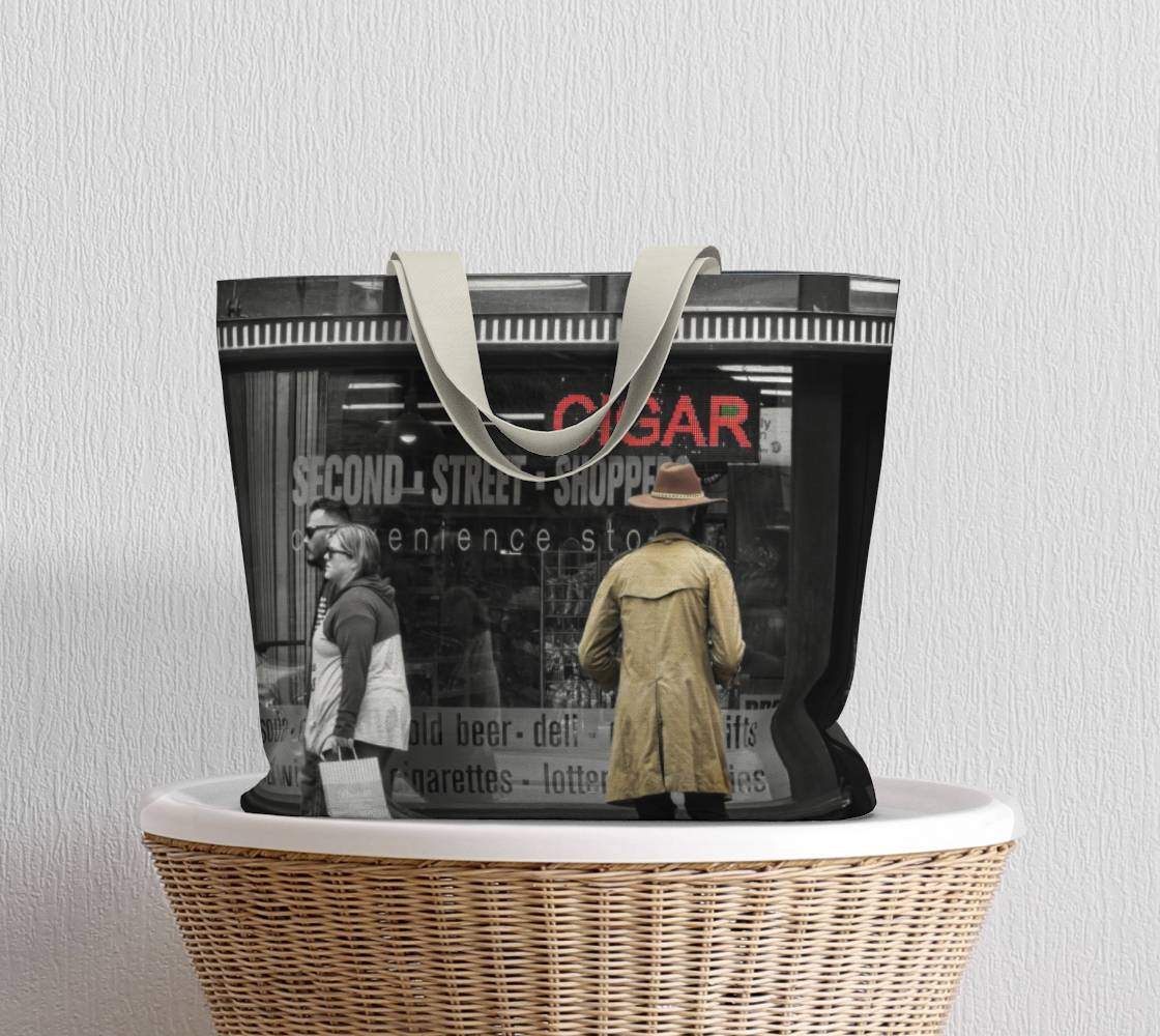 Cigar Man Canvas Tote