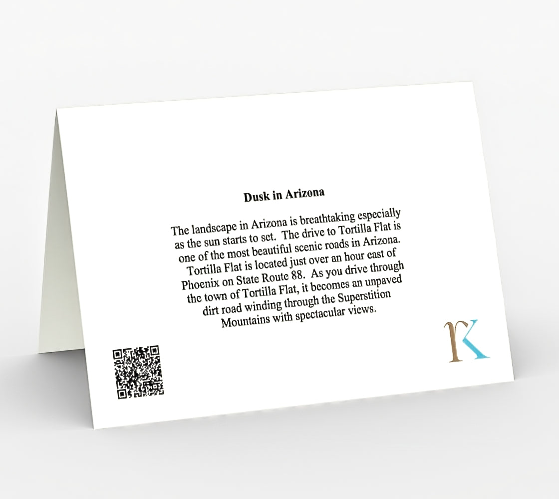 Dusk in Arizona - Set of 3 Greeting Cards