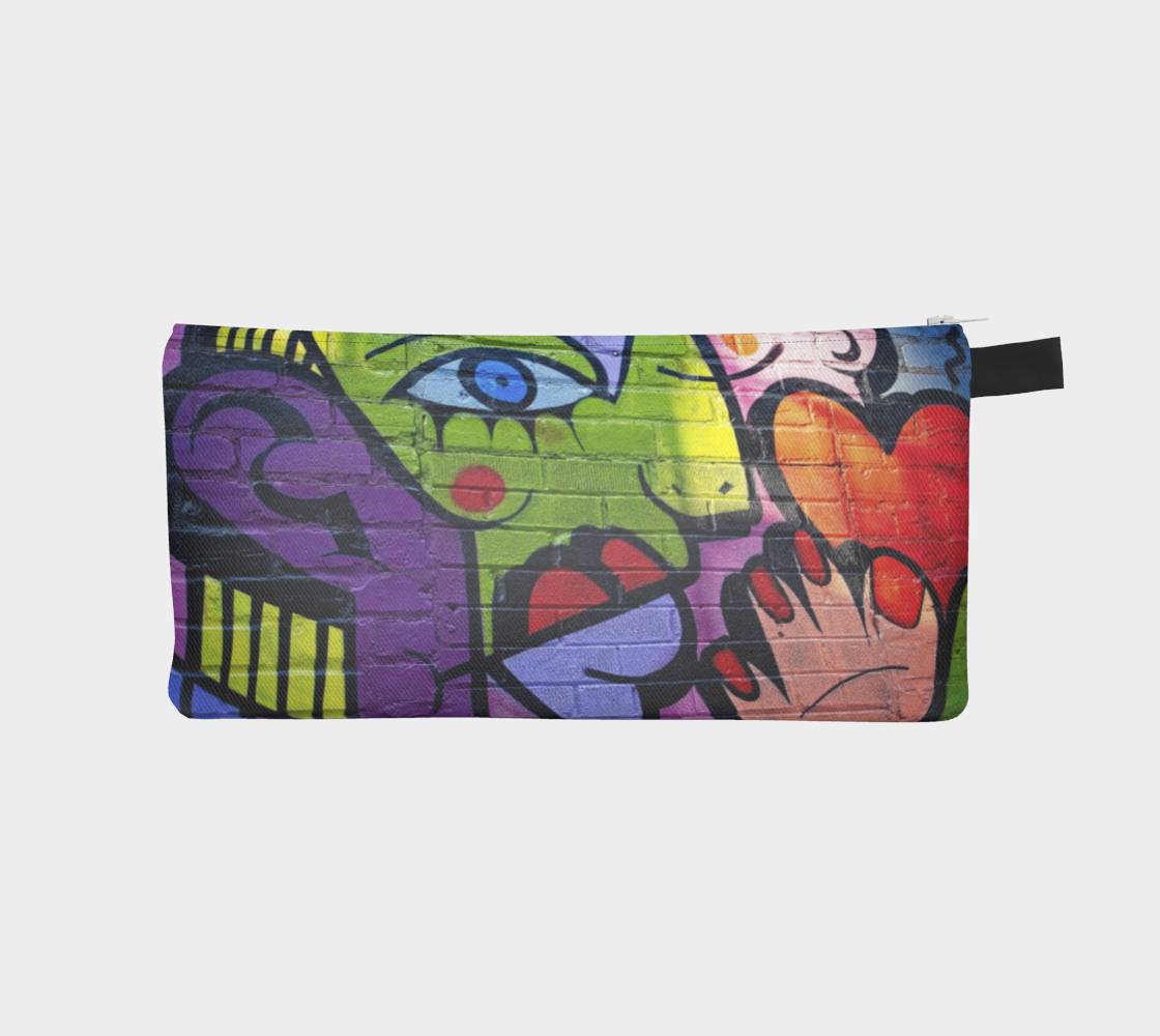 Graffiti Heart Mini Pouch