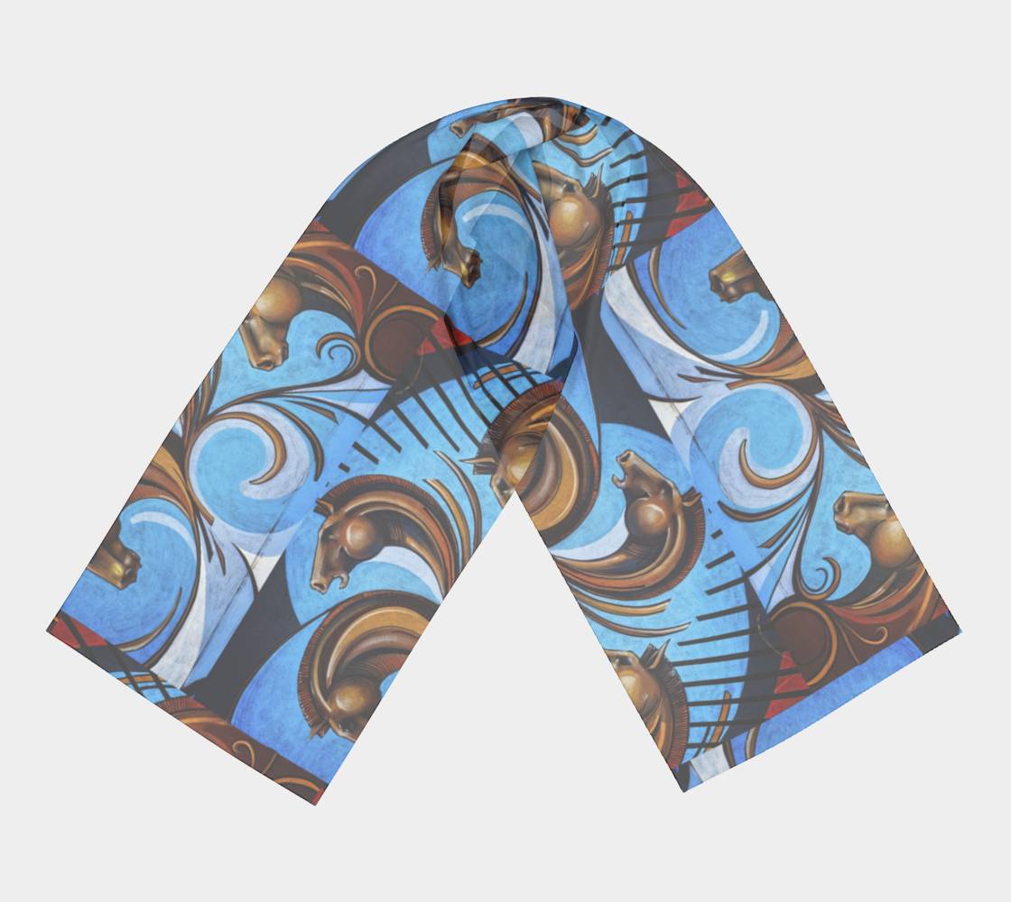 Scarf - Graffiti Horses