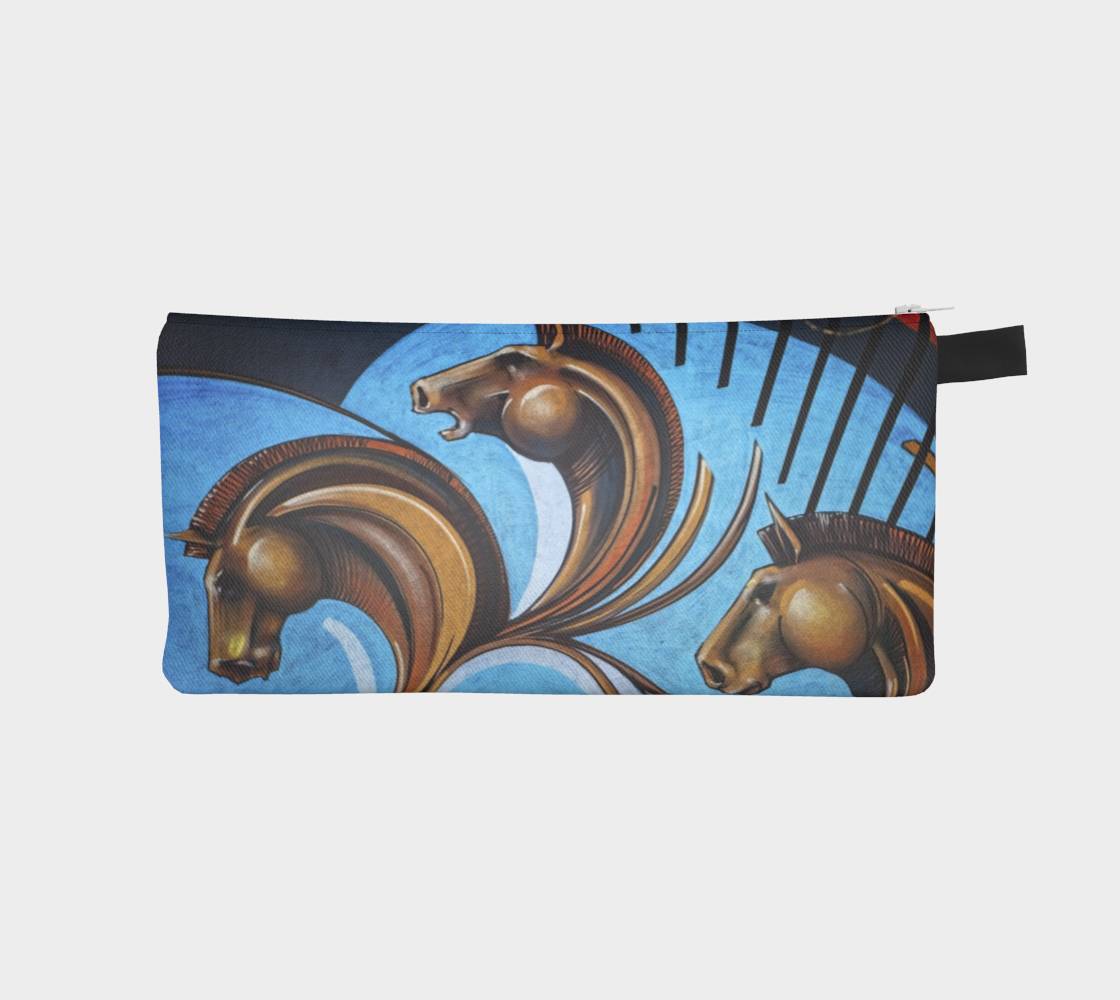 Graffiti Horses Mini Pouch