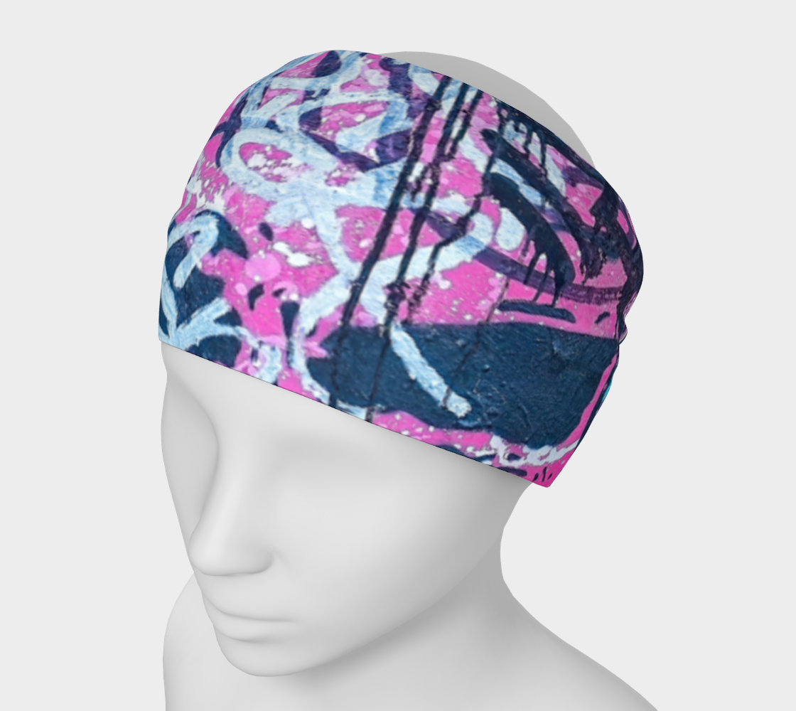 Headband - Pink Skull