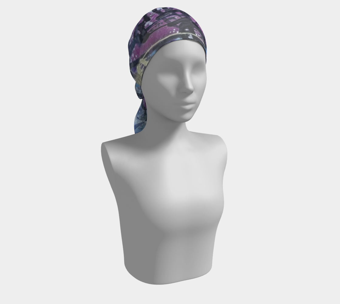Scarf - Graffiti Pink Skull