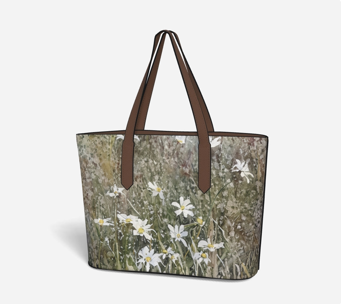 Purity Photo Art Vegan Leather Tote