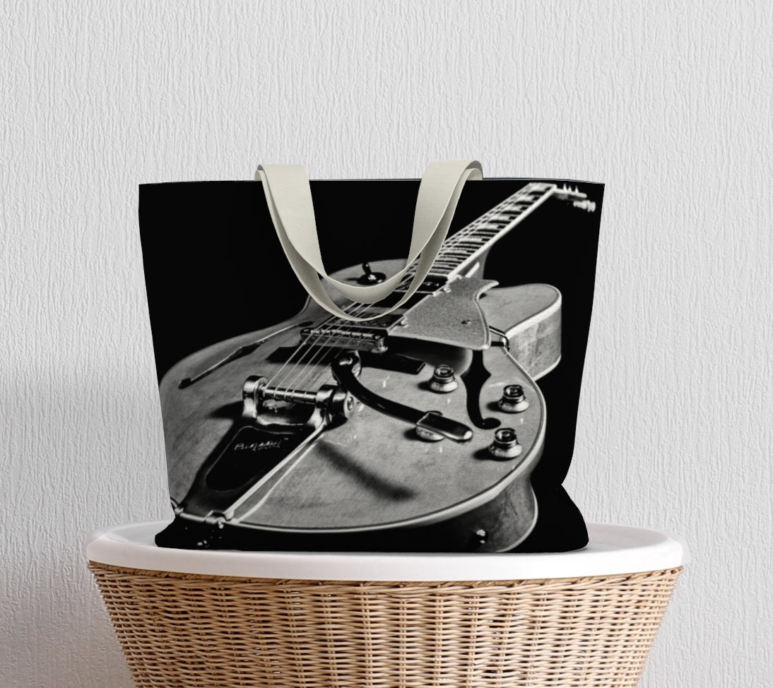 Sweet Strumming Canvas Tote