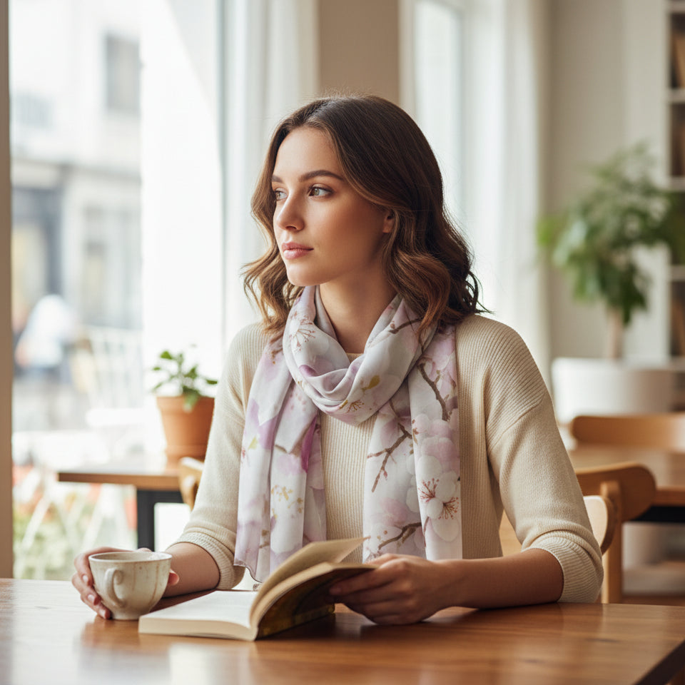 Victoria Cherry Blossom - Scarf