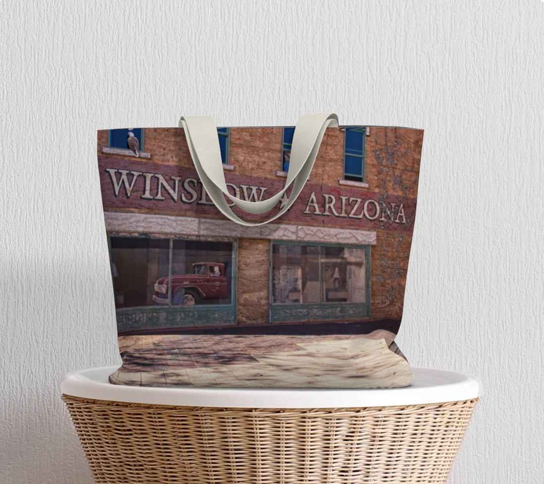 Winslow Arizona Canvas Tote