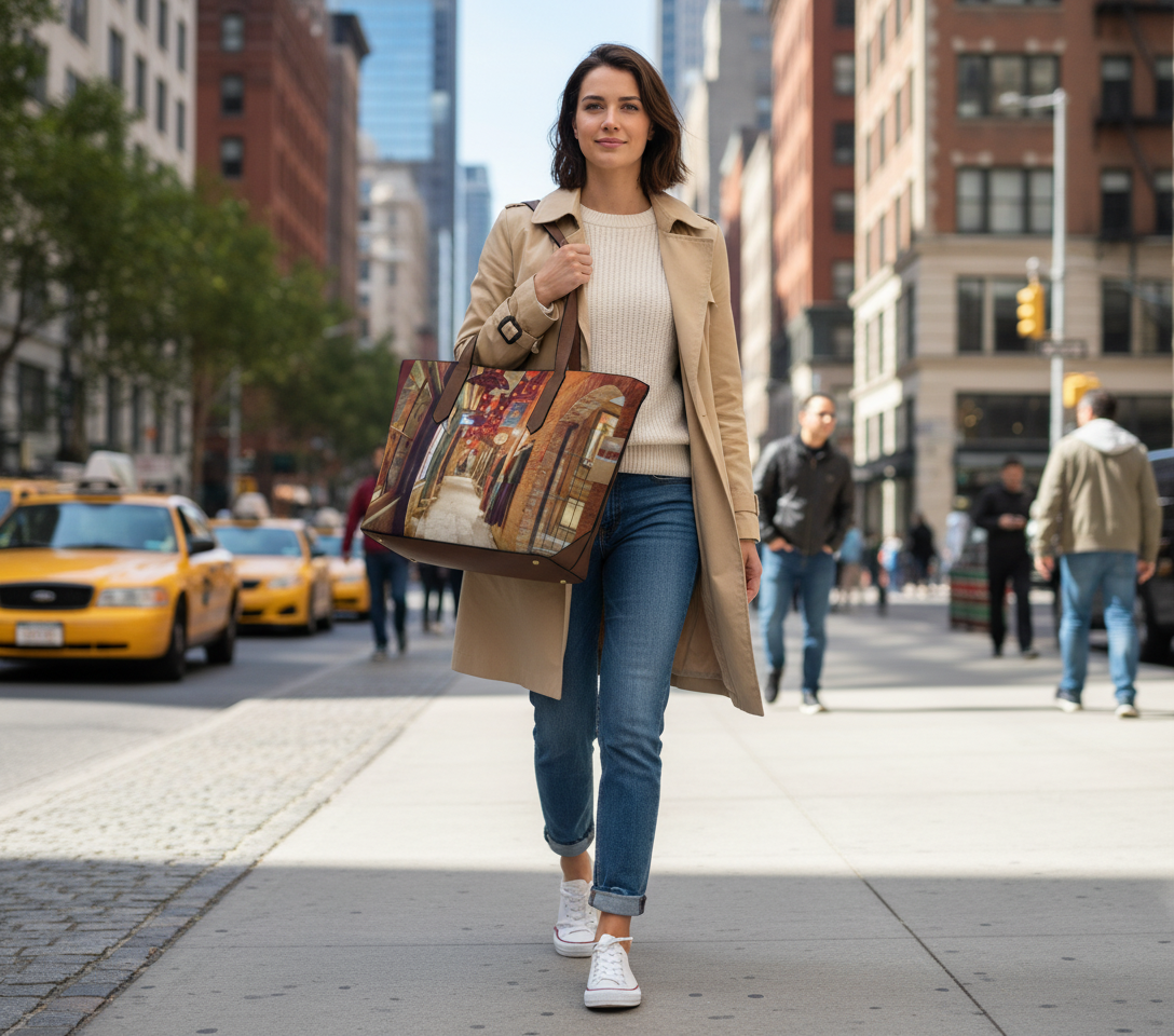 "Enchanted" Vegan Leather Tote