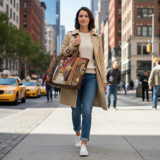 "Enchanted" Vegan Leather Tote