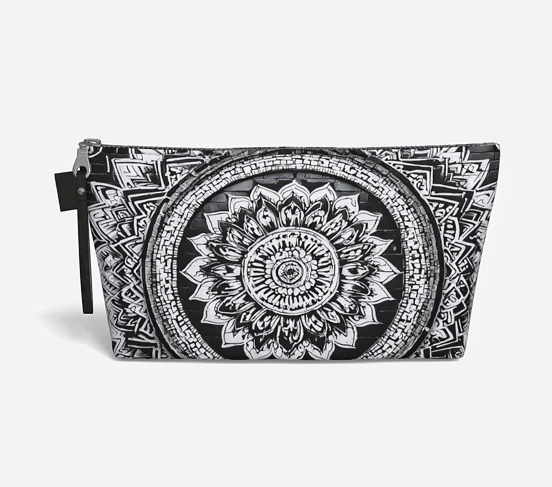 Mandala Black and White Essentials Pouch