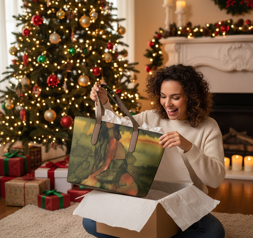 "Autumn Rest" Vegan Leather Tote
