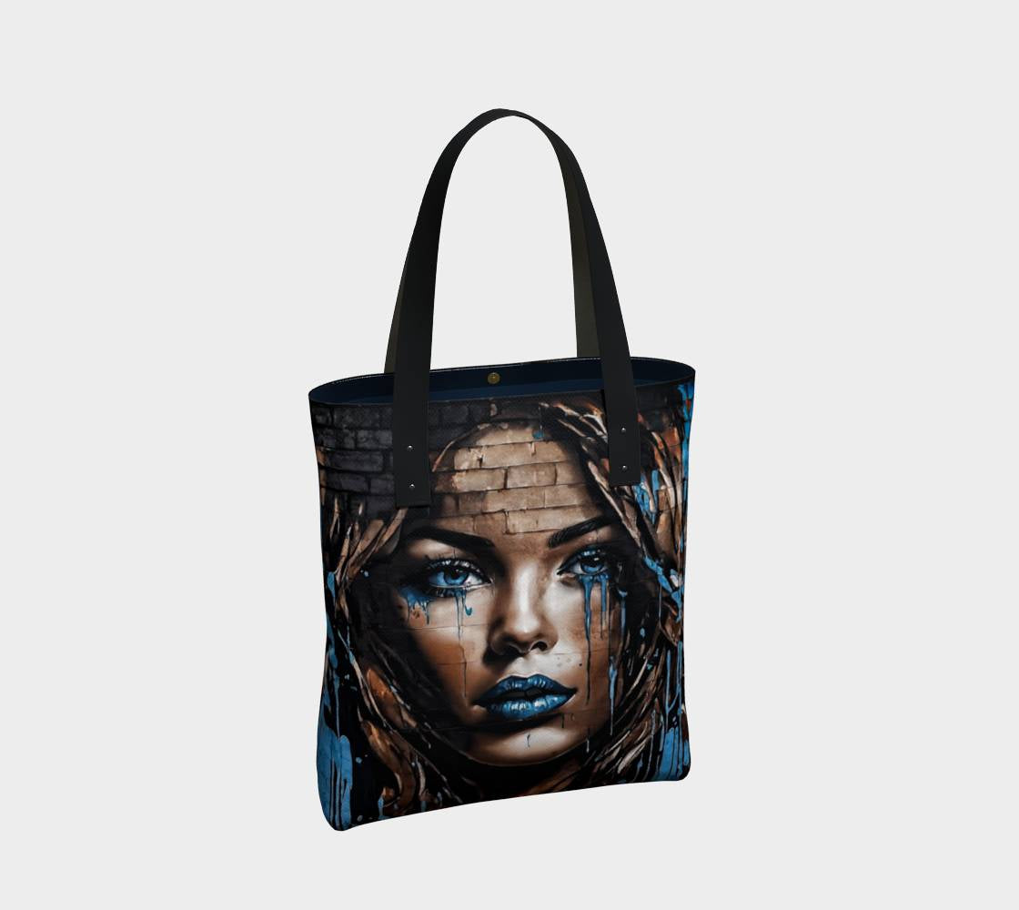 Blue Tears Canvas Tote