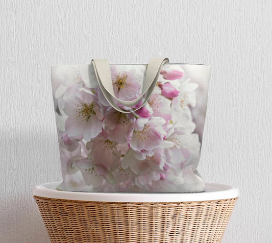 Victoria Cherry Blossom Canvas Tote