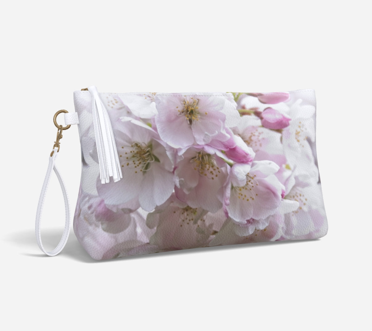 "Victoria Cherry Blossom" Vegan Leather Essential Pouch