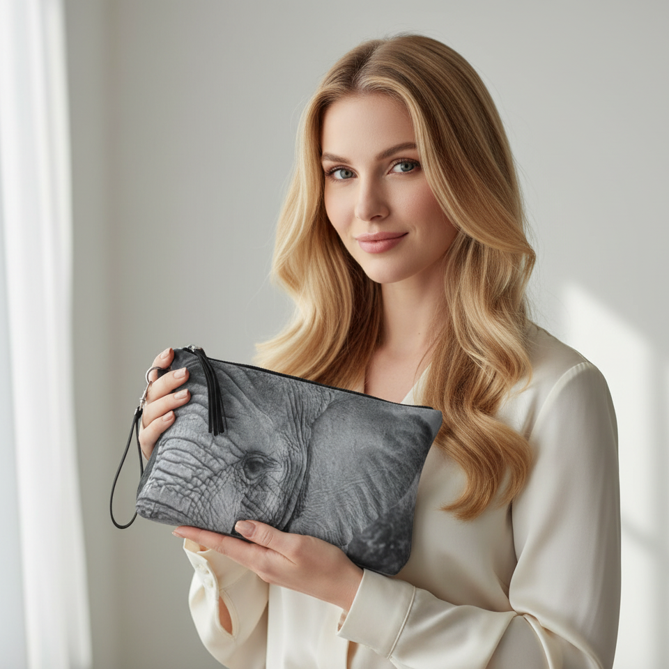 "Ellie" Vegan Leather Essential Pouch