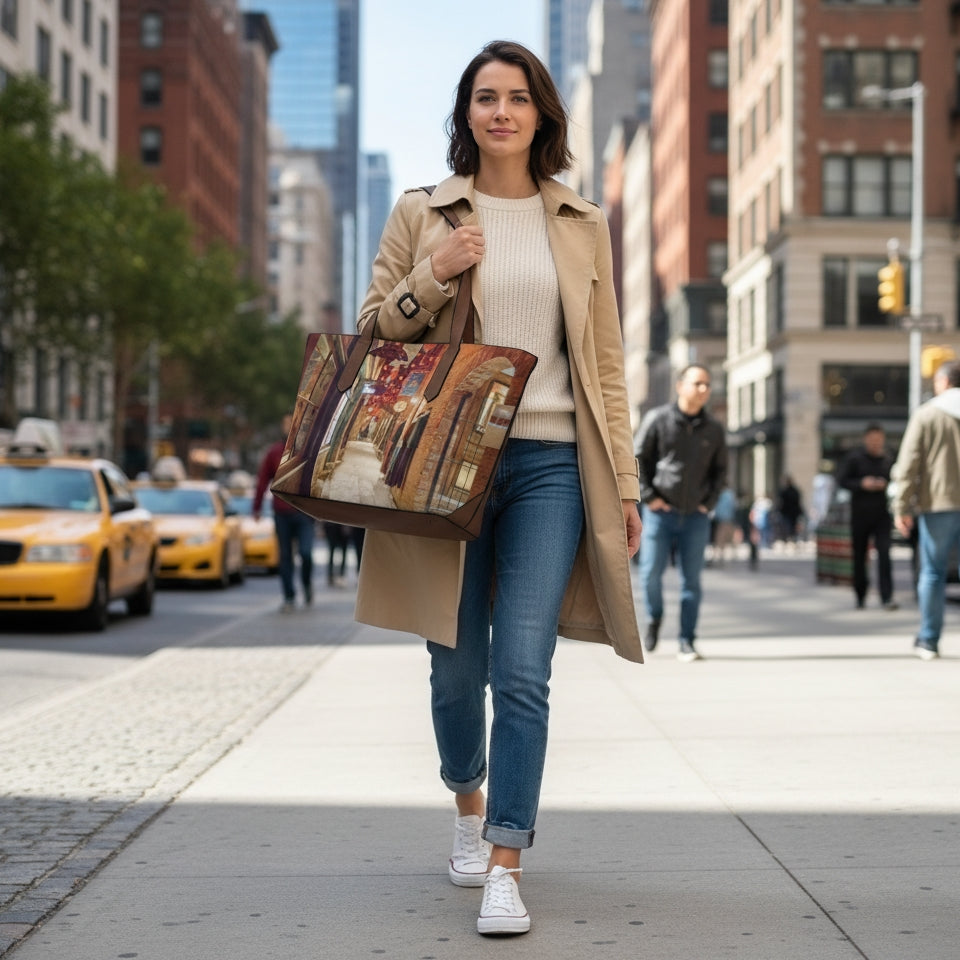 "Enchanted" Vegan Leather Tote