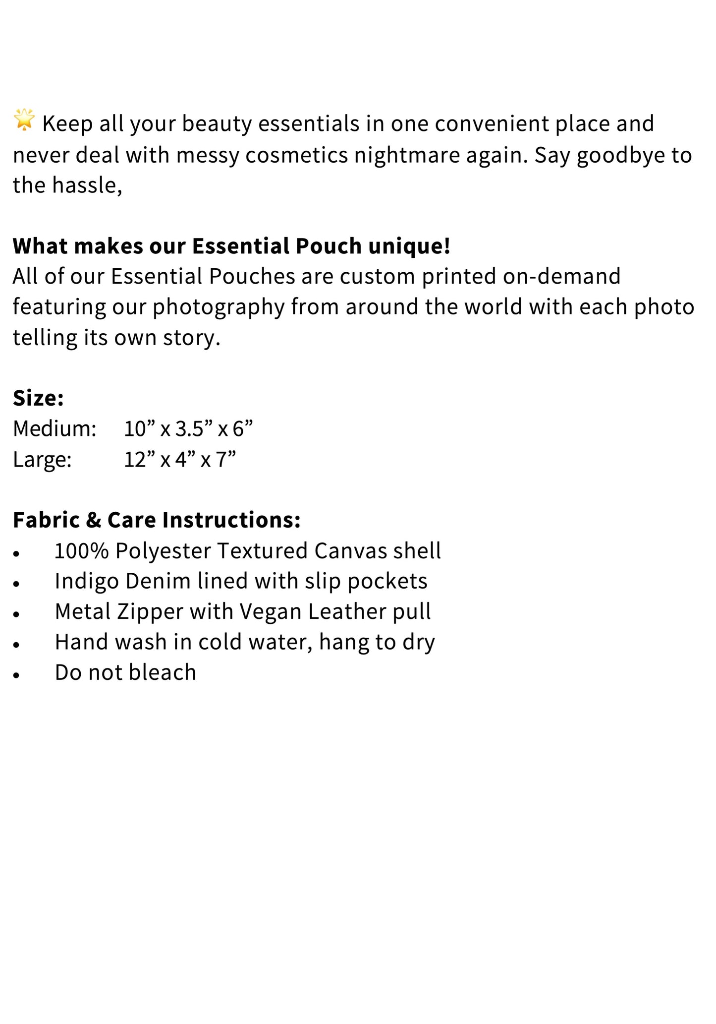 Then There Were Three Essentials Pouch