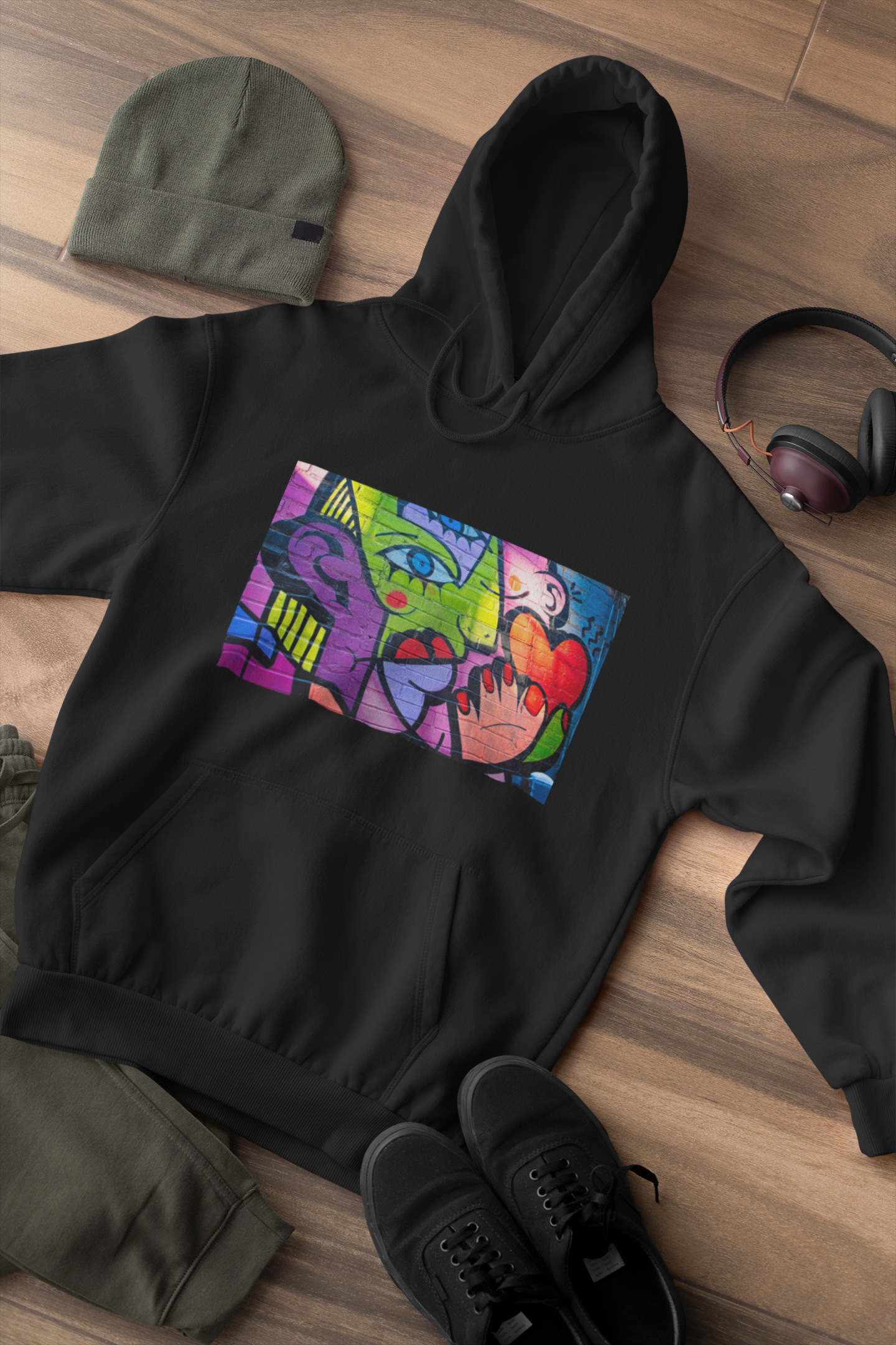 Hoodie - Graffiti Heart