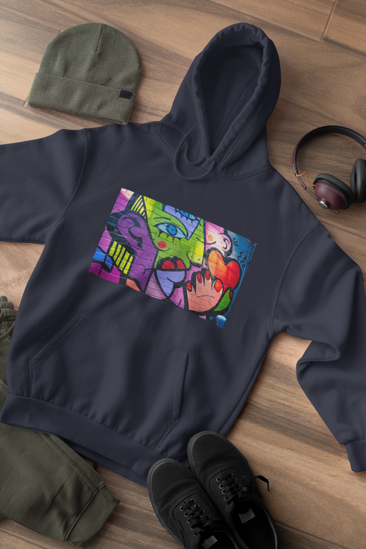 Hoodie - Graffiti Heart