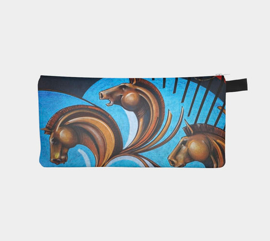 Graffiti Horses Mini Pouch