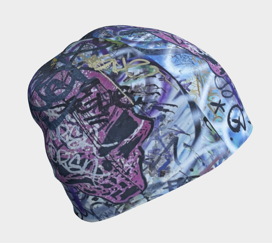 Beanie - Graffiti Pink Skull