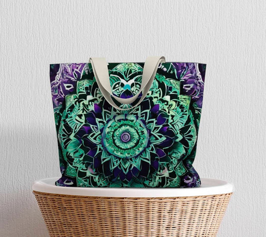 Hay~ley's Mandala Canvas Tote