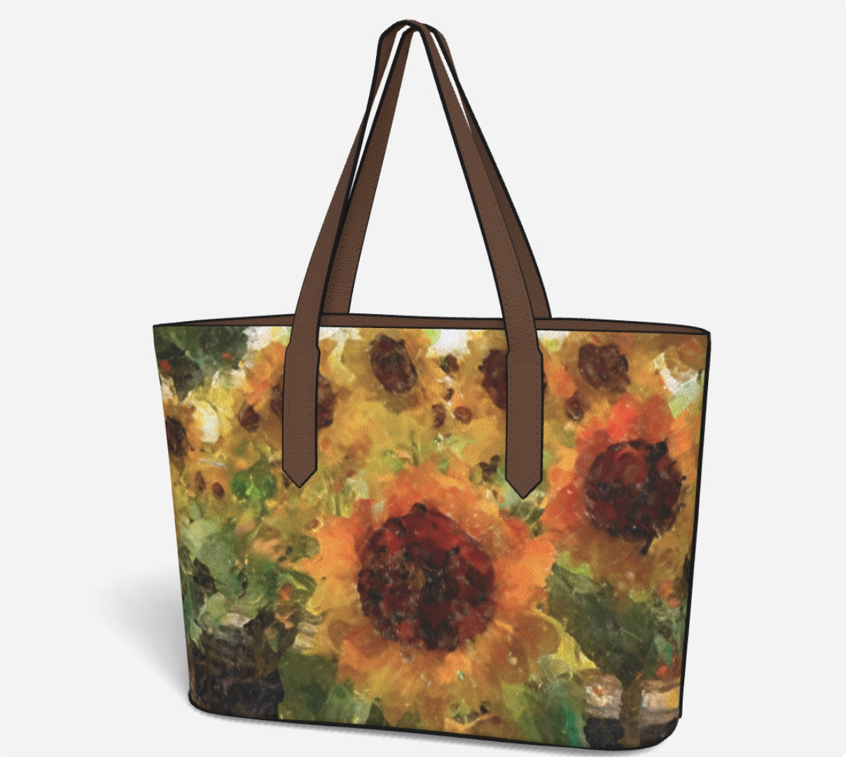Ma Fleur Photo Art Vegan Leather Tote