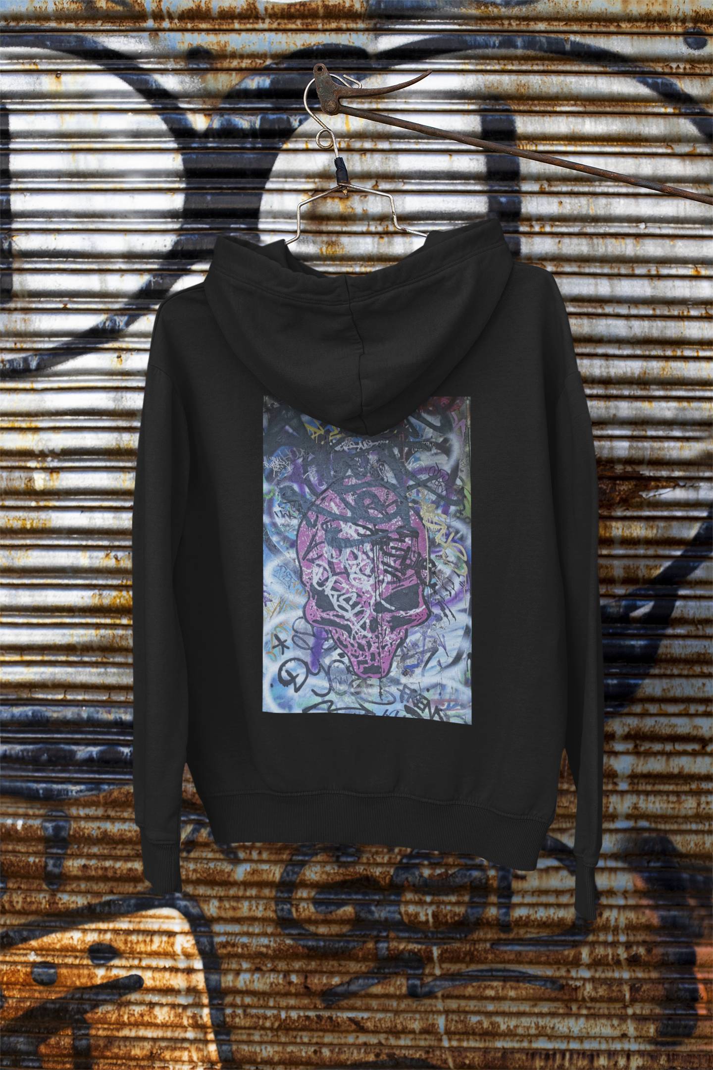 Hoodie - Pink Skull