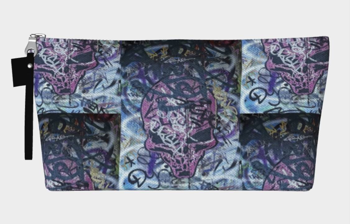 Pink Skull Essentials Pouch