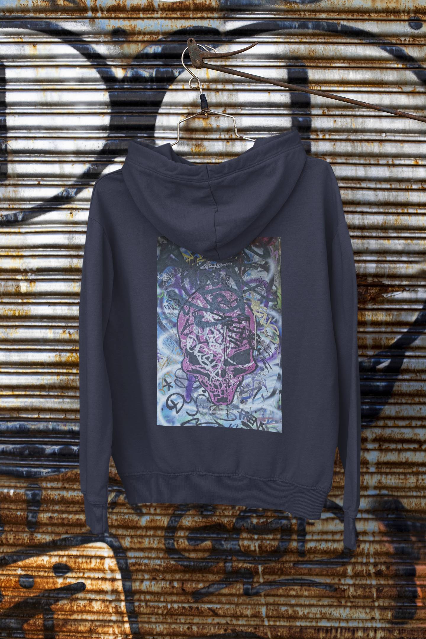 Hoodie - Pink Skull