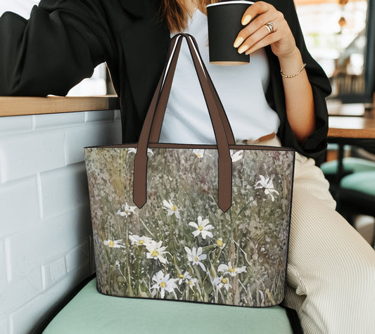 Purity Photo Art Vegan Leather Tote