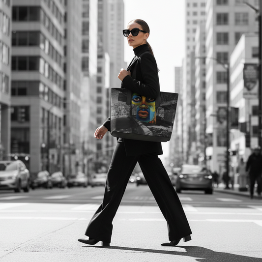 "Speak City Streets" Vegan Leather Tote