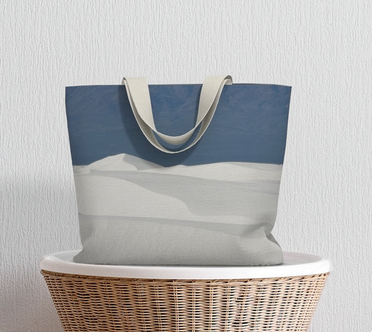 White Sands of Time Canvas Tote